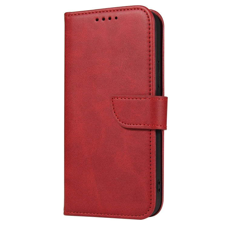 BUCKLE Knižkové puzdro pre Samsung Galaxy S21 FE - červené