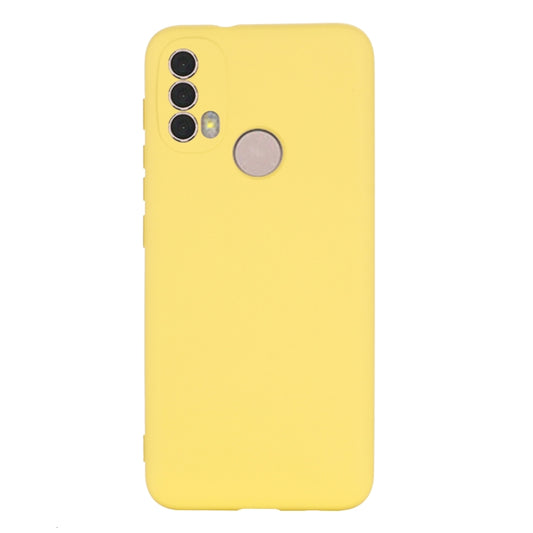 SOFT Zadný silikónový obal pre Motorola Moto E40 / E30 / E20 - žltý