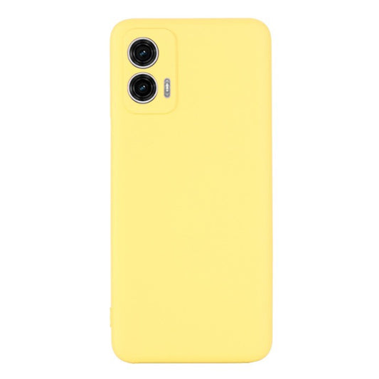 SOFT Zadný silikónový obal pre Motorola Moto G53 5G - žltý