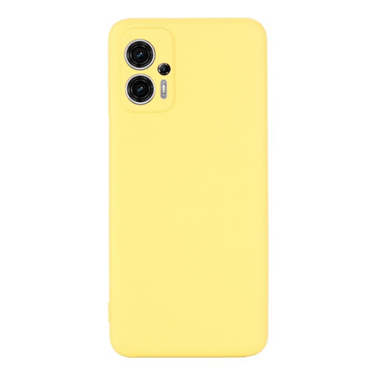 SOFT Zadný silikónový obal pre Motorola Moto G23 / Moto G13 - žltý
