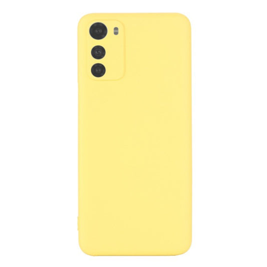 SOFT Zadný silikónový obal pre Motorola Moto E32 / E32s - žltý