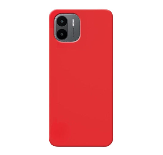MATT Zadný silikónový obal pre Xiaomi Redmi A1 / Redmi A2 - červený