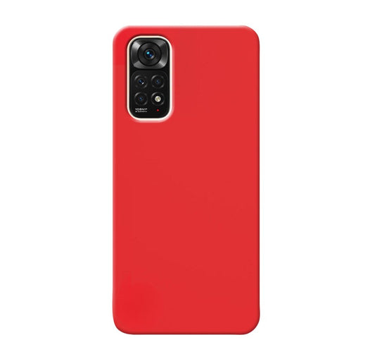 MATT Zadný silikónový obal pre Xiaomi Redmi Note 11 / 11s - červený
