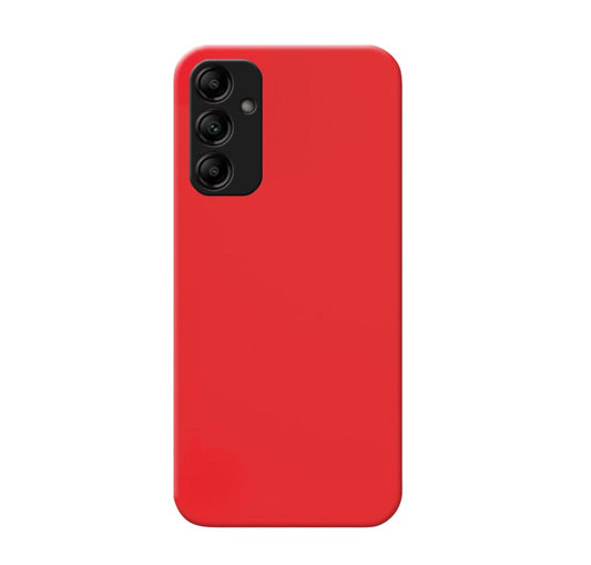MATT Zadný silikónový obal pre Samsung Galaxy A14 / A14 5G - červený