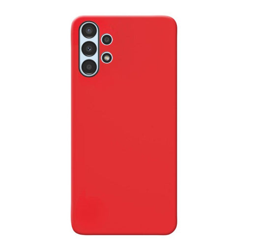 MATT Zadný silikónový obal pre Samsung Galaxy A13 4G - červený