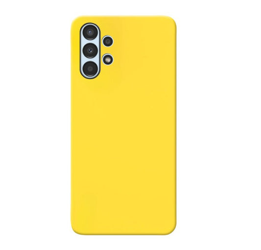 MATT Zadný silikónový obal pre Samsung Galaxy A13 4G - žltý
