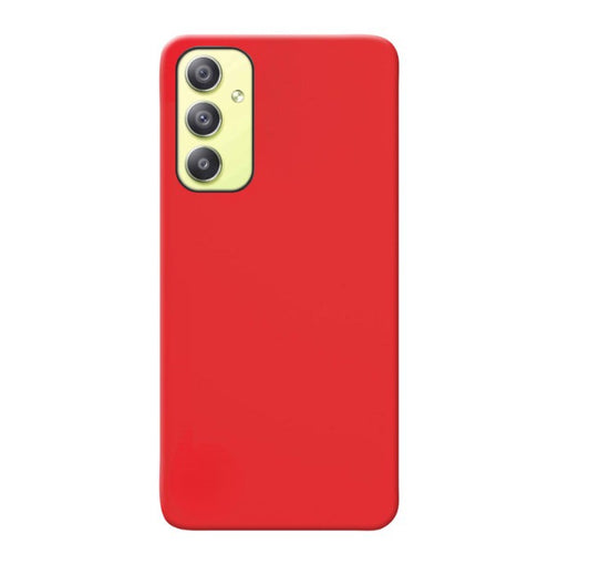 MATT Zadný silikónový obal pre Samsung Galaxy A34 5G - červený