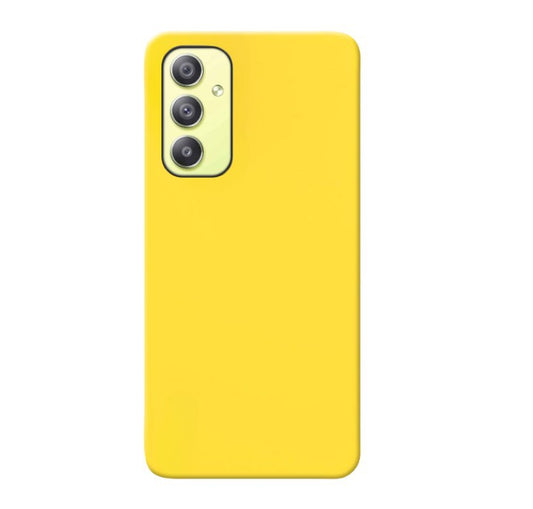 MATT Zadný silikónový obal pre Samsung Galaxy A34 5G - žltý