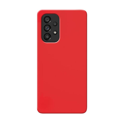 MATT Zadný silikónový obal pre Samsung Galaxy A53 5G - červený