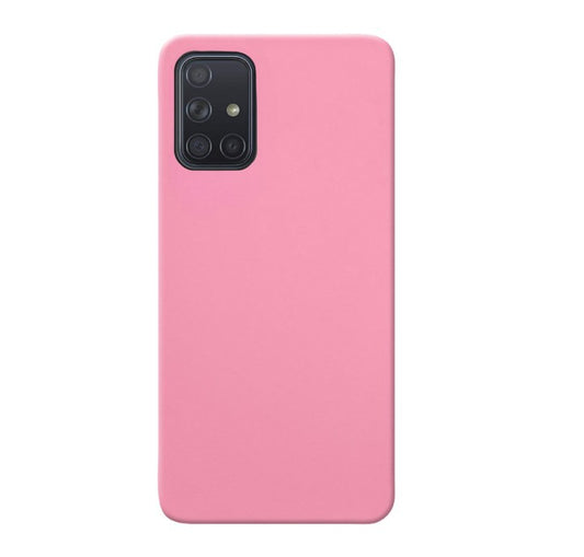 MATT Zadný silikónový obal pre Samsung Galaxy A71 - ružový