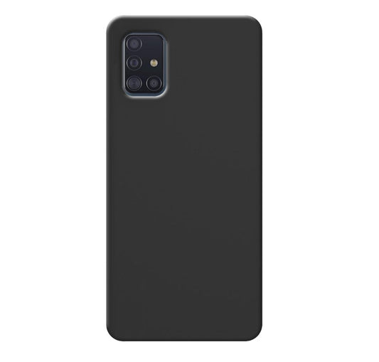 MATT Zadný silikónový obal pre Samsung Galaxy A51 - čierne