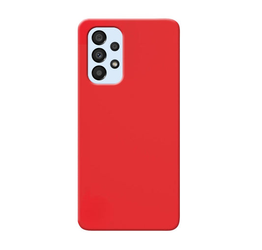 MATT Zadný silikónový obal pre Samsung Galaxy A33 5G - červený