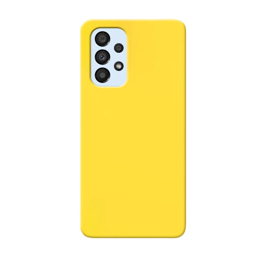 MATT Zadný silikónový obal pre Samsung Galaxy A33 5G - žltý