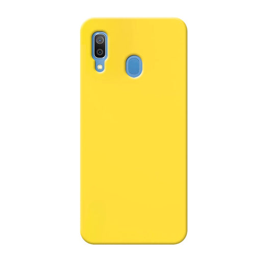 MATT Zadný silikónový obal pre Samsung Galaxy A20e - žltý