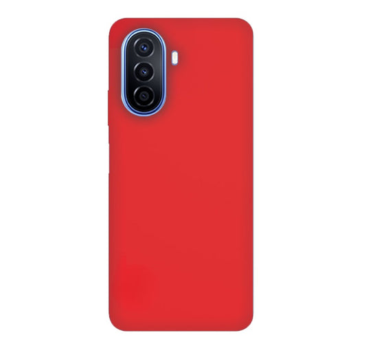 MATT Zadný silikónový obal pre Huawei Nova Y70 - červený