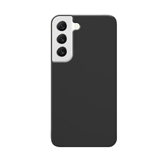 MATT Zadný silikónový obal pre Samsung Galaxy S22 - čierne